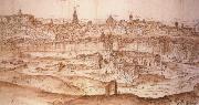 Anton van den Wyngaerde View of Toledo painting